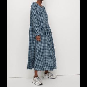 H&M turquoise/black plaid dress.